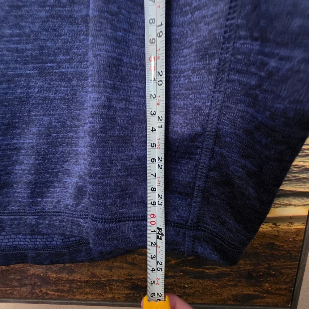 Vineyard Vines Performance Mens Medium Blue Heathered Quarter Zip Pullover Shirt